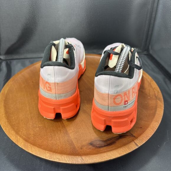 ON Running Brand Cloud Cloudmonster Hyper White/Orange Women's Shoes Size 6.5W - Picture 2 of 7